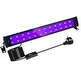 BOSITE 50W Schwarzlicht LED,UV Schwarzlichtlampe mit Stecker und Schalter, IP66...