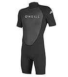 O'Neill Wetsuits Men's Reactor-2 2mm Back Zip Spring Wetsuit, Black/Black, XL