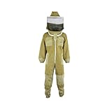 Imkeranzug Premium mit Atmungsnetz für Imker Bienen Stichfest weiß oder braun...