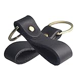 BAWAKO 2 Stücke Leder-Schlüsselanhänger aus hochwertigen Echtleder und...