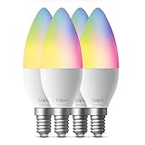 Tapo L430C(4-pack) Smarte WLAN Glühbirne E14, 470 Lumen, 16 Mio. Farben,...
