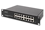 DIGITUS Gigabit Ethernet Netzwerk-Switch - 10 Zoll - 16 Ports - Unmanaged -...