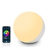 EASEMO Smart Nachttischlampe Touch Dimmbar, Alexa & Google Home Tischlampe,...