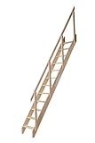 DOLLE Raumspartreppe aus unbehandelter massiver Fichte Höhe bis 283,5 cm inkl....