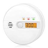 Kohlenmonoxid Warnmelder LCD Anzeige CO Melder 85Db Alarm Kohlenmonoxidsensor...