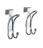 WENKO Türhaken Lochdesign 2er Set, 2er Set Schrankhaken, Kleiderhaken,...