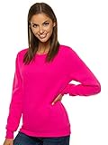 OZONEE Damen Sweatshirt Pullover Langarm Farbvarianten Langarmshirt Pulli ohne...