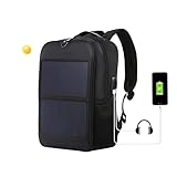 Solar-Rucksack-Ladegerät, 5 V Wasserdichter Ergonomischer Solar-Rucksack mit...