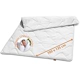 sleepling Ultra leichte Kinderdecke Sommerdecke 100x135 cm, Sommer Bettdecke...