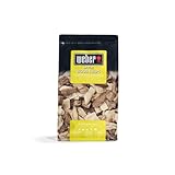 Weber Apfelholz Räucherchips (700g Packung) - dezentes Aroma, ideal für Käse,...