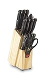 ECHTWERK 'Basic' 14-teiliges Küchenmesser-Set, eleganter Messerblock aus...