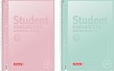 BRUNNEN Collegeblock Premium Student „Pastell“ | A4, Lineatur 27, 80 Blatt,...
