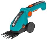 Gardena Set Akku-Grasschere ComfortCut Li: Rasenkantenschere und Teleskopstiel...