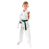 Supera Kinder Karate Anzug weiß - Karateanzug mit weißem Gürtel - 3 Teiliger...