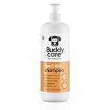 Floh- & Zeckenhundeshampoo von Buddycare - Beseitigt Flöhe, Zecken & Milben -...