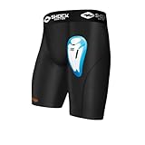 Shock Doctor 221 - Kompressionsshorts mit BioFlex-Protektor - Komfort und...