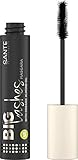 SANTE Naturkosmetik Big Lashes Mascara 01 Black, Schwarze Wimperntusche für XL...