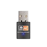 AC600 USB WLAN Stick für PC, Nano WLAN Adapter pc 433Mbps 5GHz 150Mbps 2,4GHz...