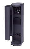 Novatool Steckdosenturm 2-fach außen Anthrazit rund mit Blende IP44 Steckdose...
