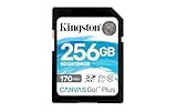 Kingston SDG3/256GB SD Speicherkarte (256GB SDXC Canvas Go Plus 170R C10 UHS-I...