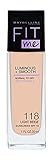Maybelline New York Make Up, Fit Me! Foundation mit LSF18, Für makellose Haut,...