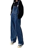 Minetom Damen Mädchen Latzhose Jeans Boyfriend Denim Overall Jumpsuit Jeans...
