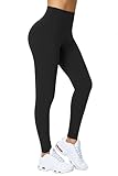 Enjoyoga Leggings Damen High Waist [mit Innentasche] -Blickdicht Sporthose...