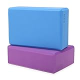 H&S Hochstabiler Yoga Block - 2er Set - Moosgummi Schaumstoff Fitness Klotz in...