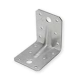Lochplattenwinkel Winkelverbinder mit Steg 90 x 90 x 65 x 2,5 mm Holzverbinder...