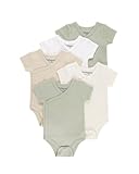 Kindsgard Wickelbody 5er-Pack Kurzarm Mix Beige - Größe 68 - Baby Body Kurzarm...