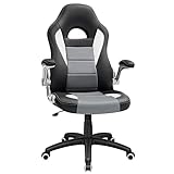 SONGMICS Gamingstuhl, Racing Chair, Schreibtischstuhl mit hoher Rückenlehne,...