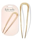 Kitsch Metall Französische Haarnadeln für Frauen - Goldene französische...