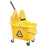 Amazon Basics Kentucky-Mopp-Eimer, rechteckig, mit robusten Rädern und...