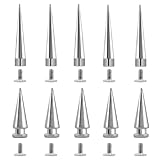 GORGECRAFT 30 Sets 2 Größen 20mm 40mm Spike-Nieten Silberkegel Punk-Rundspikes...