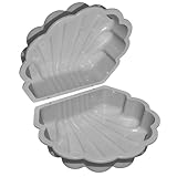 Wassermuschel Sandmuschel Sandkasten 2-teilig aus Kunststoff Muschel mit Deckel...