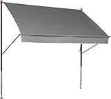 Angerer Klemmmarkise Style mit Handkurbel, Terrasse/Balkon, einfache Montage...