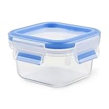 EMSA Clip & Close Frischhaltedose, quadratisch, 0,20 L, Aufbewahrungsbox, 100...