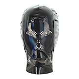 Aiihoo Herren Damen Latex Kopfmaske Glänzend Metallic Sklave Maske...