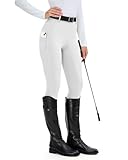 H.MILES Reitleggings Damen Vollbesatz High Waist Elastische Reithose Damen mit...