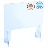 AtHaus® Spuckschutz Schutzscheibe aus Acrylglas Premium Quality, 70 x 60 (BxH)...
