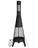 VEVOR Gartenkamin, φ508x1495 mm Terrassenofen, konischer Kamin zum Grillen &...