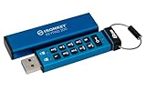 Kingston IronKey Keypad 200 Typ-A Hardware-verschlüsselter USB-Stick FIPS 140-3...