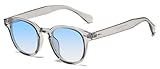 LHSDMOAT Retro Depp-Stil Round Sonnenbrille Herren Damen - Vintage 70er Jahre...