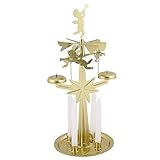 Kaladia Knox Lichter Glocken Spiel in Gold - Klingelpyramide - aus Metall - mit...