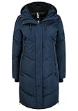 OXMO OXJuna Damen Wintermantel Parka Mantel mit Kapuze, Größe:L,...