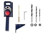 Stift-Set Führungsschiene für Holzbohrer, Ø 6/8/10 mm, 158 Stück, Dübel und Bohrer inklusive KWB