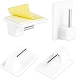 LIHAO 20x Gardinenhaken Klebehaken Selbstklebend Haken Weiß für...