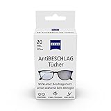 ZEISS AntiBeschlag Tücher 20 Stück für einen lang anhaltenden Beschlagschutz...