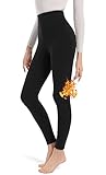 ACHTELEPHS Thermo Leggings Damen Gefüttert Thermoleggins Lang mit Fleece Warm...