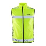 Craft Windweste Visibility Vest (Gr.S-XXL), Warnweste Unisex mit...